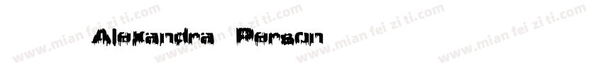 英文字体Alexandra Person字体转换